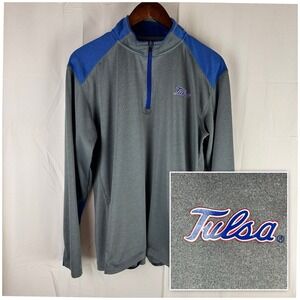 Tulsa Golden Hurricanes TU Champion Elite 1/4 Zip L/S Pullover Men's Large